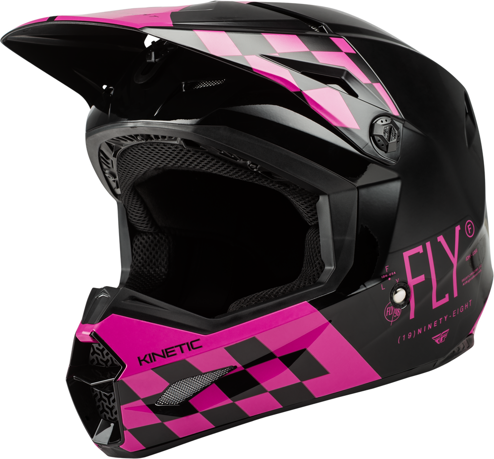 Fly Racing Kinetic Lite Rival Helmet (2026) — Gloss Black/Pink