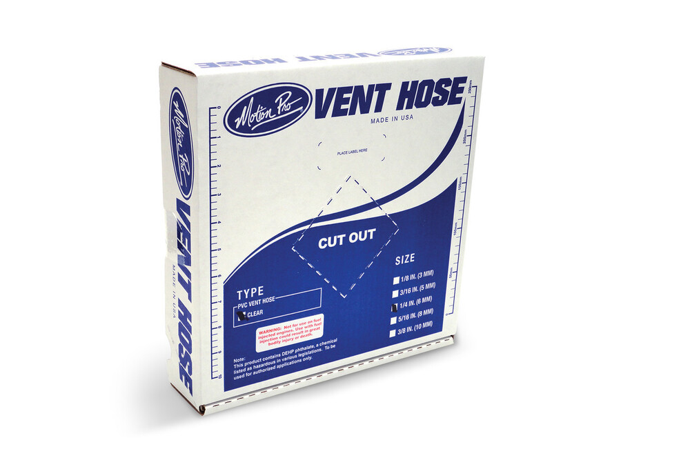 MOTION PRO CLEAR VINYL VENT LINE 1/4"X25'