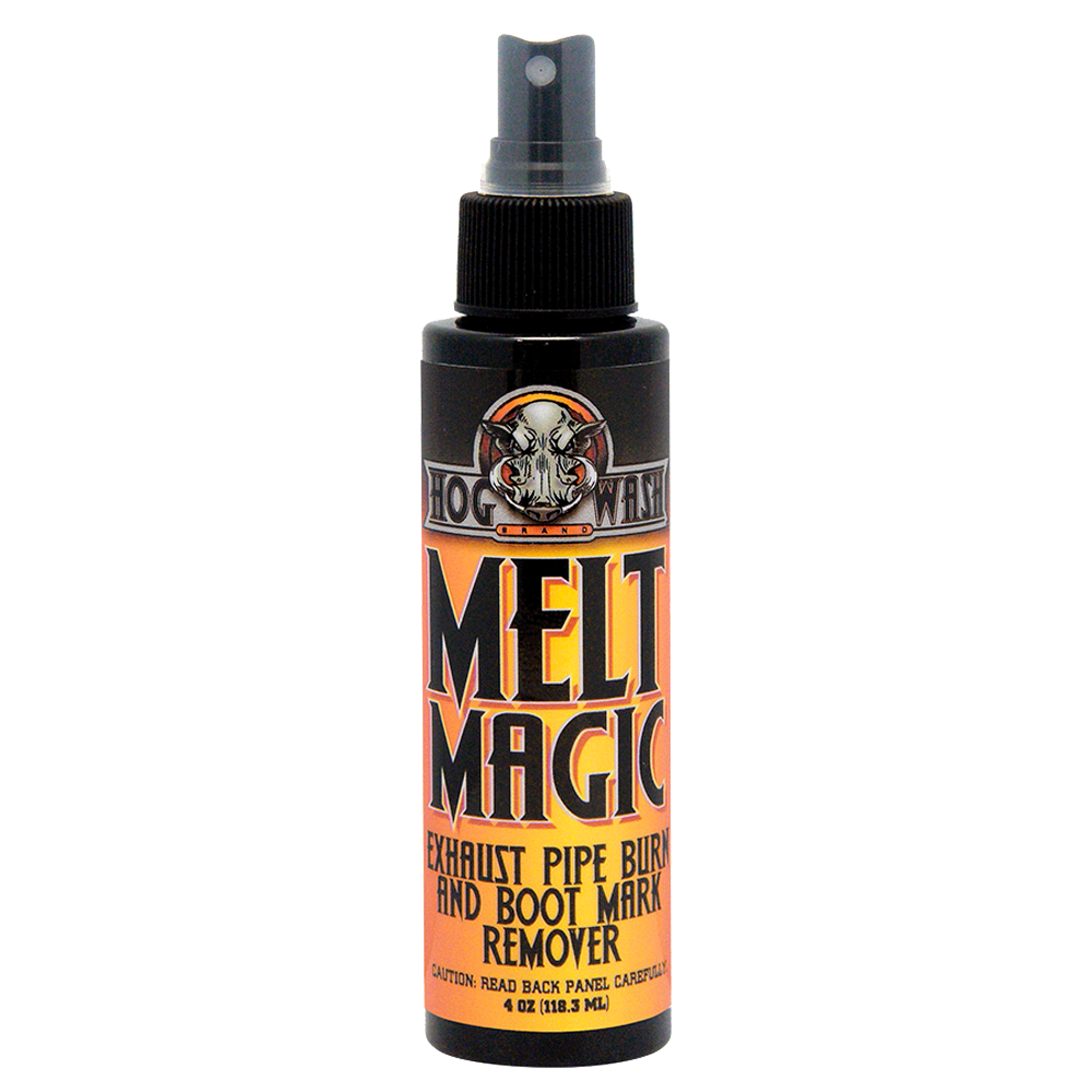 HOG WASH MELT MAGIC EXHAUST PIPE BURN AND BOOT MARK REMOVER 4OZ