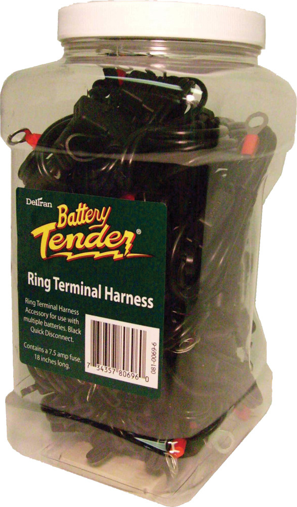 BATTERY TENDER QUICK DISCONNECT LEADS W/RING CONNECTOR 25/PK DISPLAY