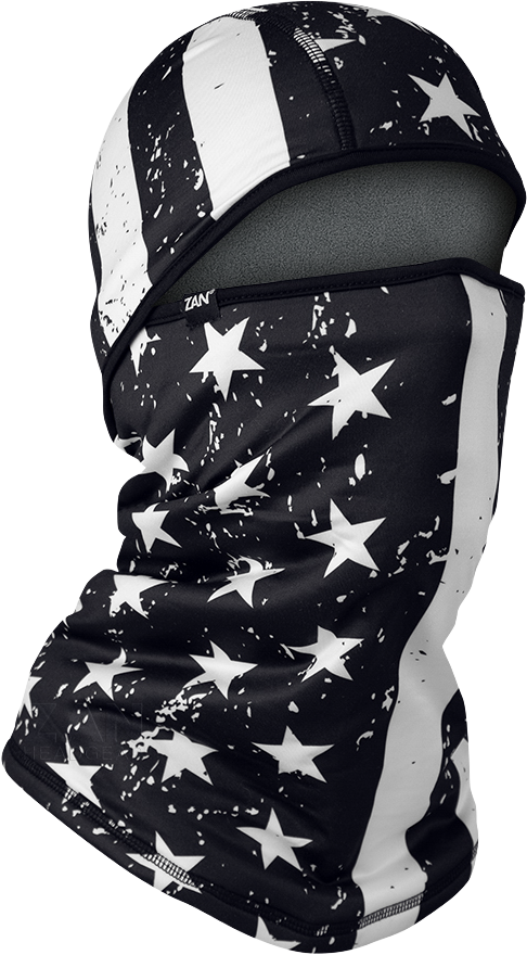 Zan Adult Sportflex Convertible Balaclava — Black/White