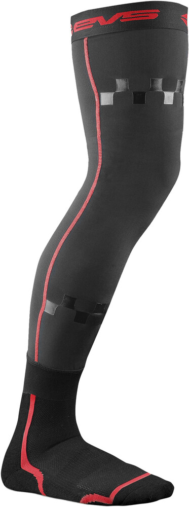 EVS FUSION SOCKS BLACK/RED SM/MD