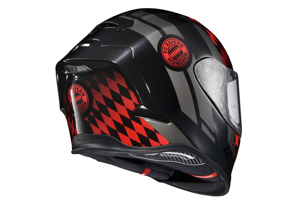 SCORPION EXO EXO-R1 AIR FULL FACE HELMET FC BAYERN MUNCHEN MD