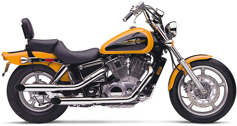 COBRA BLVD SLASHCUT SLIP ON CHROME HON VT1100 SPIRIT 97-07