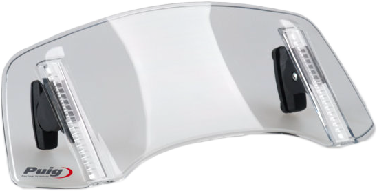 PUIG MULTI-ADJUSTABLE VISOR 2.0 FIXED SCREW SMOKE 300X130MM