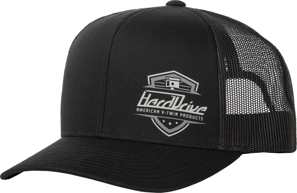 HARDDRIVE HARDDRIVE SHIELD HAT BLACK OS