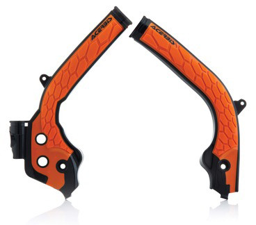 ACERBIS X-GRIP FRAME GUARD BLACK/ORANGE