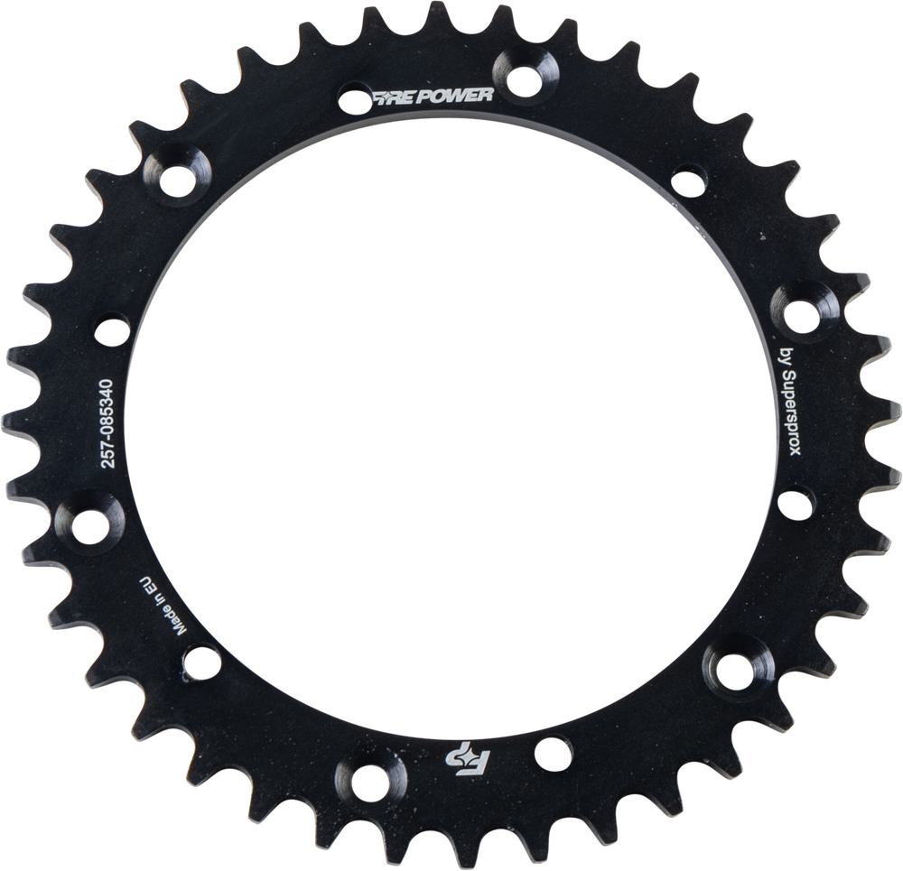 FIRE POWER REAR SPROCKET STEEL 40T BLK