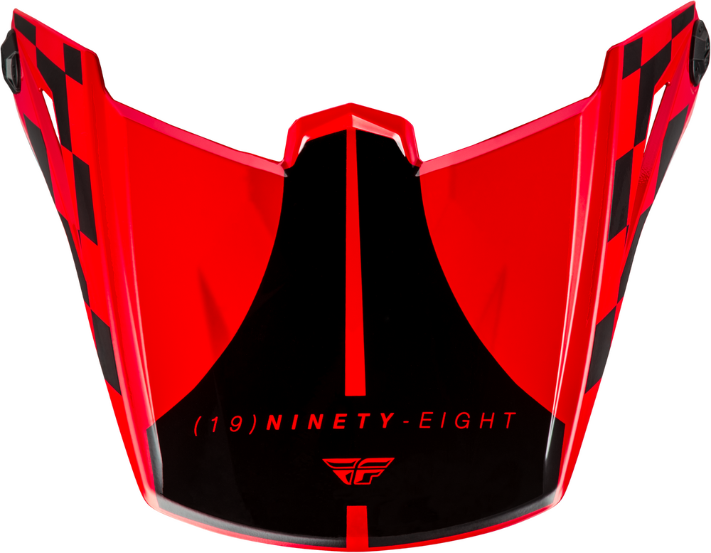 Fly Racing Kinetic Lite Rival Helmet Visor (2026) — Gloss Red/Black
