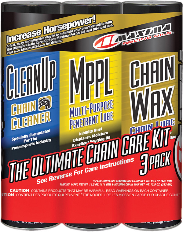 MAXIMA ULTIMATE CHAIN WAX CARE KIT 3/PK