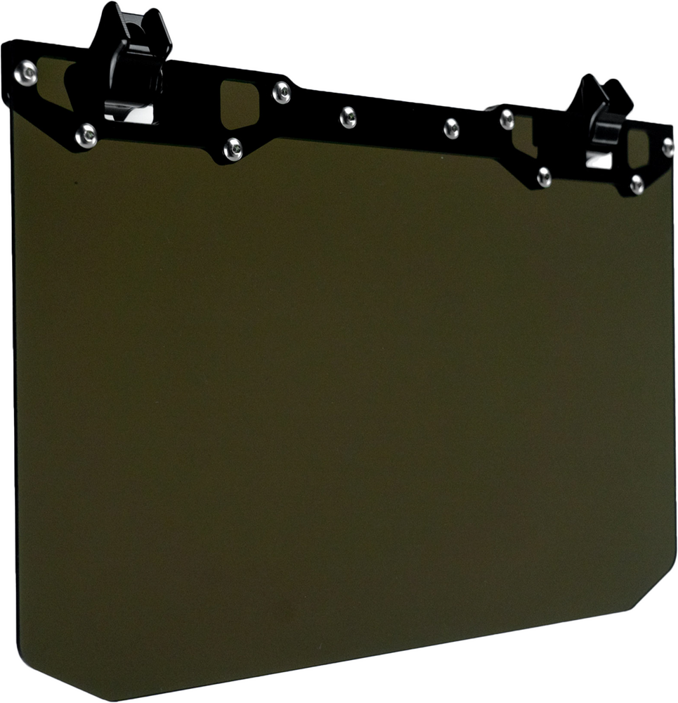 Axia 12" X 8" Narrow Mount Sun Viso W/Tinted Shield- Black