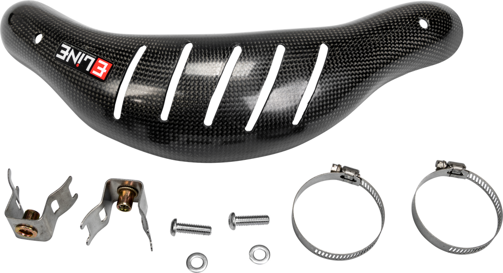 E-Line Accessories Carbon Fiber Heat Shields Hus/Ktm