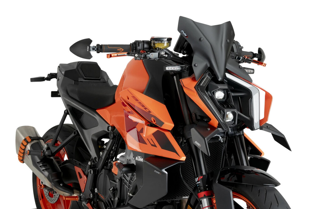 PUIG DOWNFORCE FRONT SPOILER MATT BLACK KTM