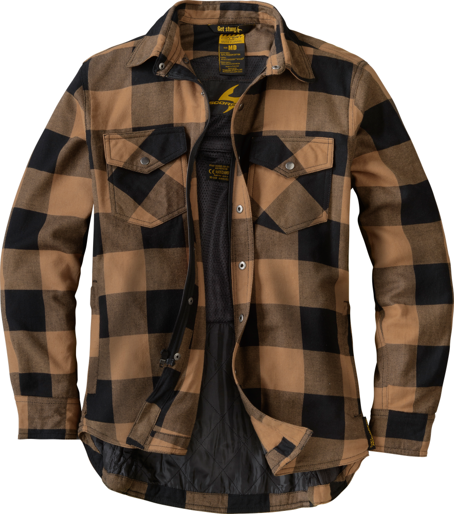 COVERT WOMENS FLANNEL SAND 2X