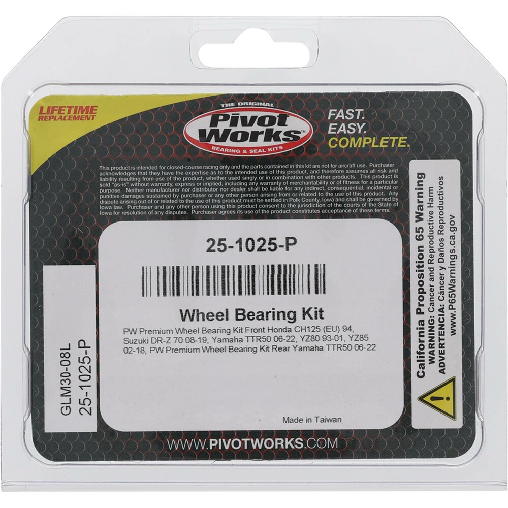 PIVOT WORKS WHEEL BEARING KIT PREMIUM