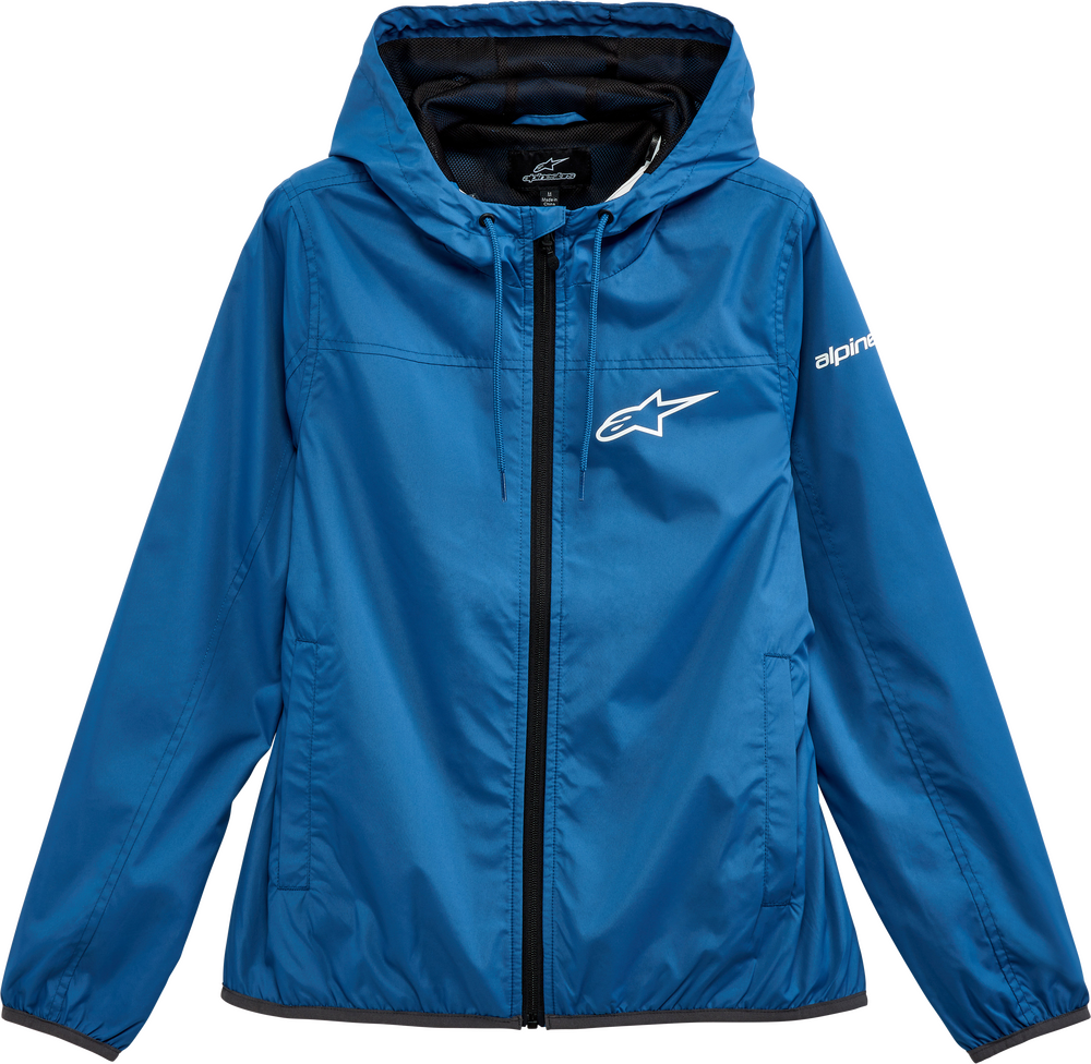 WOMENS TREQ WINDBREAKER BLUE LG