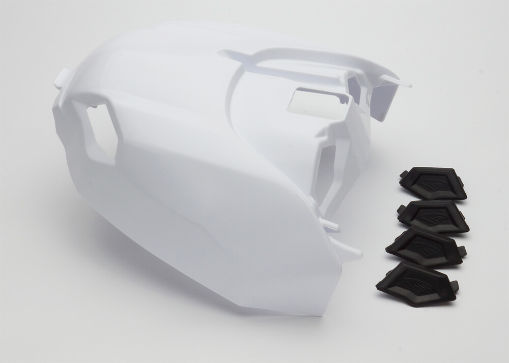 VENTED AIR BOX COVER W/PLUGS - WHITE