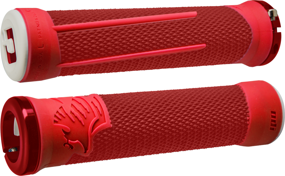 ODI AG-2 MTB/BMX GRIPS RED/FIRE RED W/RED