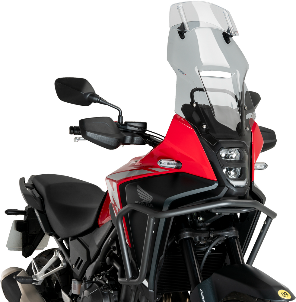 PUIG MULTI-ADJUSTABLE VISOR 2.0 FIXED SCREW SMOKE 300X130MM