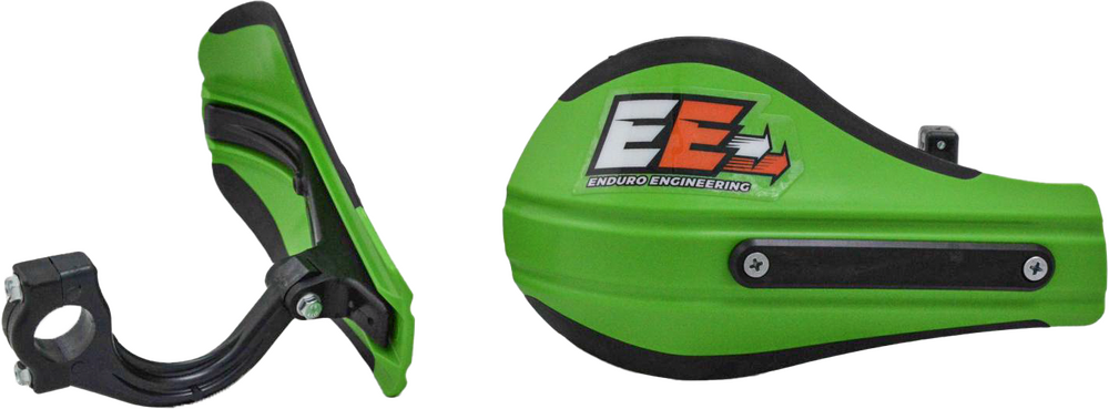 ENDURO ENGINEERING COMPOSITE MNT ROOST DEFLECTORS GREEN W/MOUNTING HARDWARE