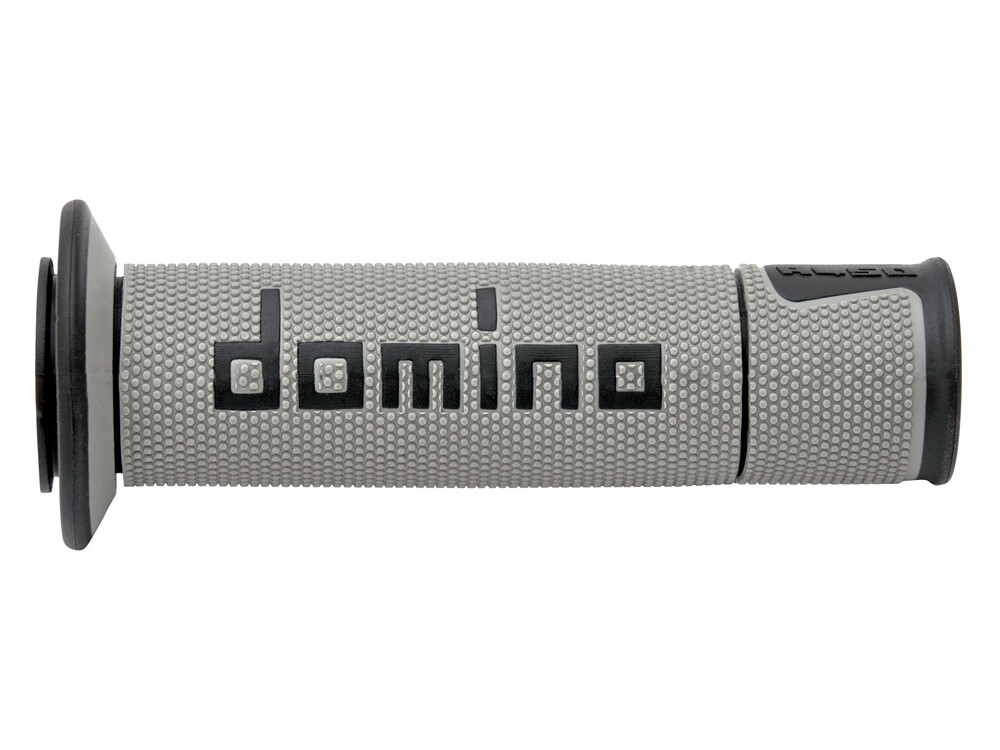 DOMINO RACING A450 ROAD RACING GRIPS GREY/BLACK PAIR