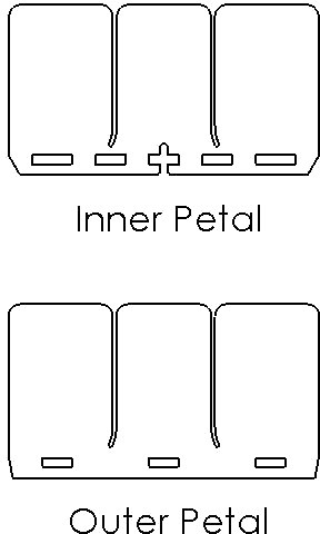 Replacement V-Force 3 Reed Petal Set