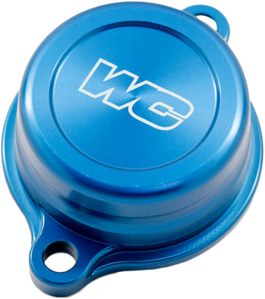 Works Oil Filter Cover Blue Yamaha
