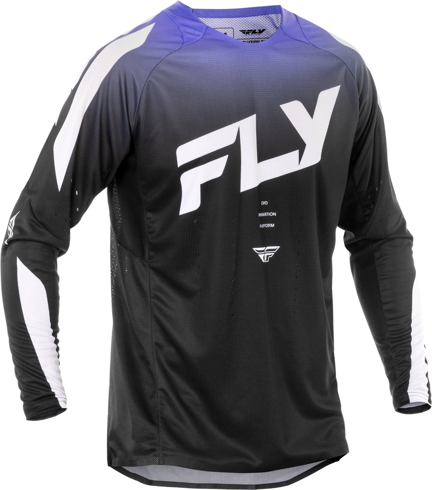 Fly Racing Evolution DST Jersey — Black/White/Purple