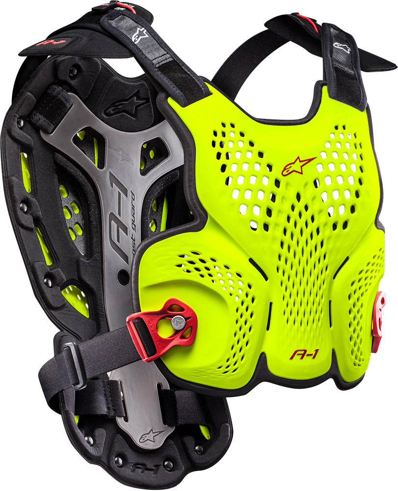 A-1 BLACKJACK ROOST GUARD YELLOW/FLUORESCENT RED XL/2X