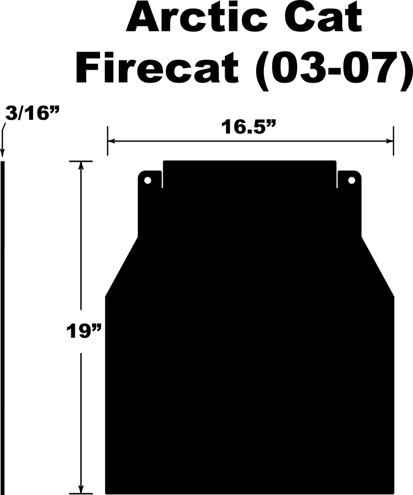 PDP SNOWFLAP  ARCTIC CAT FIRECAT/SABERCAT 03-07