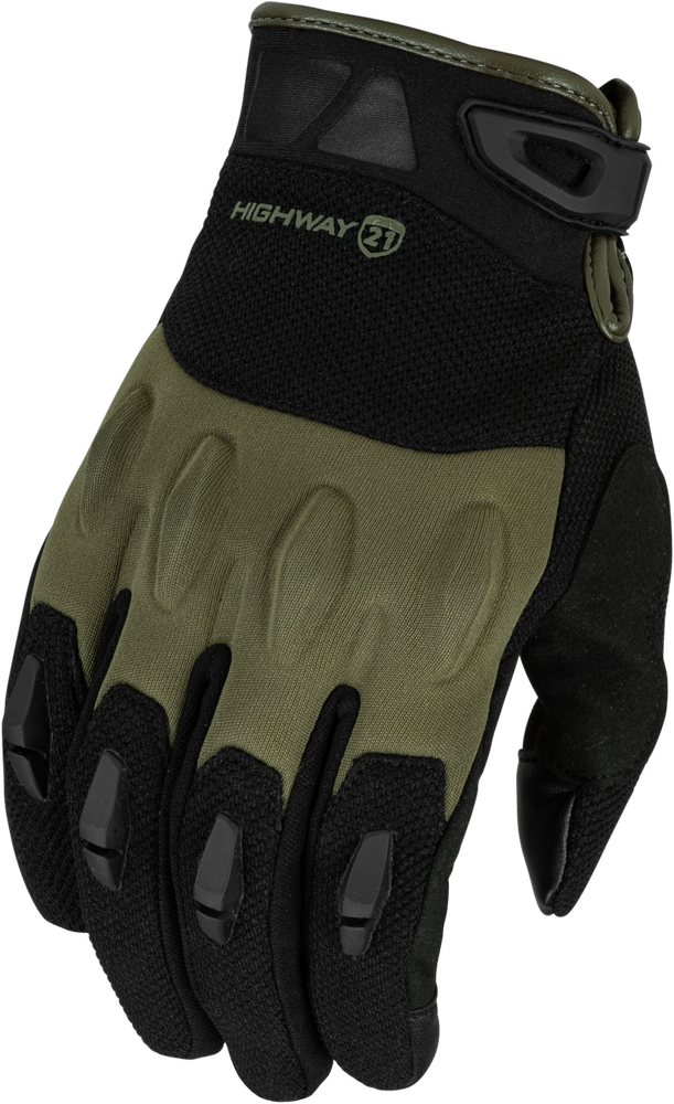 Highway 21 Fury Gloves — Black/Olive