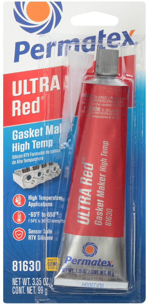 Permatex Ultra Red Rtv Silicone 3.35oz 12/Case