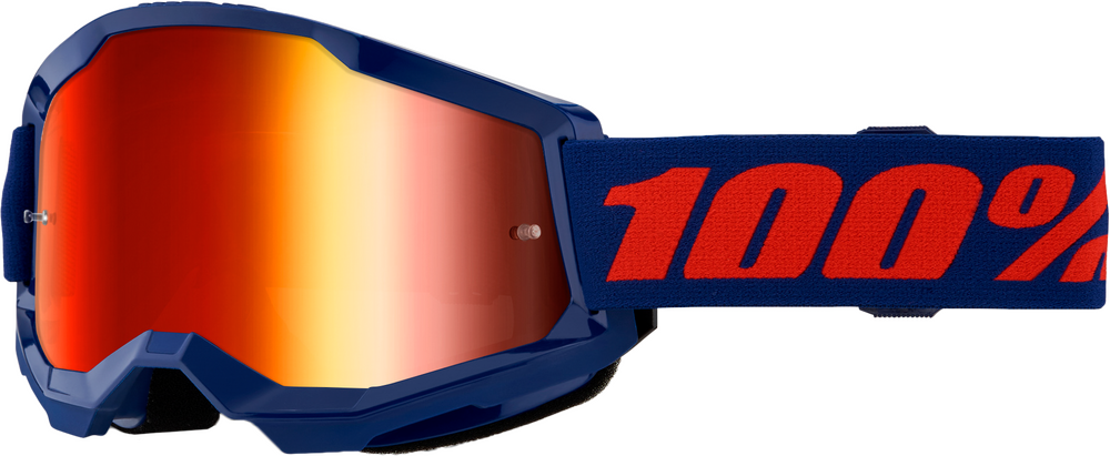 STRATA 2 GOGGLE NAVY MIRROR RED LENS