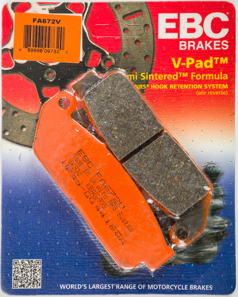 BRAKE PADS FA672V SEMI-SINTERED V SERIES
