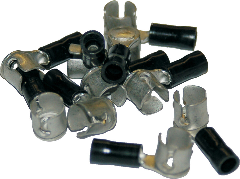 NAMZ CUSTOM CYCLE 1/4" CAP TYPE CRIMP TERM 10PK 22-16 GAUGE HD 9905 10-PK