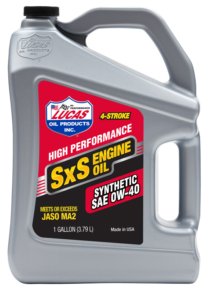 SXS SYNTHETIC OIL 0W40 4T 1 GAL (4/CASE  SOLD EA)