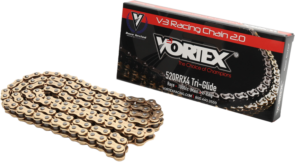 VORTEX CHAIN RX4 X-RING 520-120L GOLD