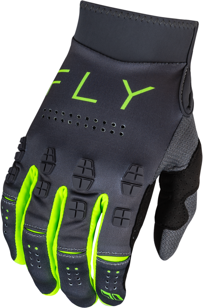 Fly Racing Evolution DST Gloves (2024) — Charcoal/Neon Green