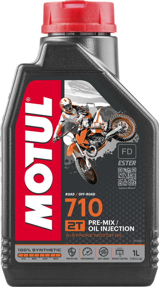 Motul 710 Racing Premix Oil 2t 1l 12/Case