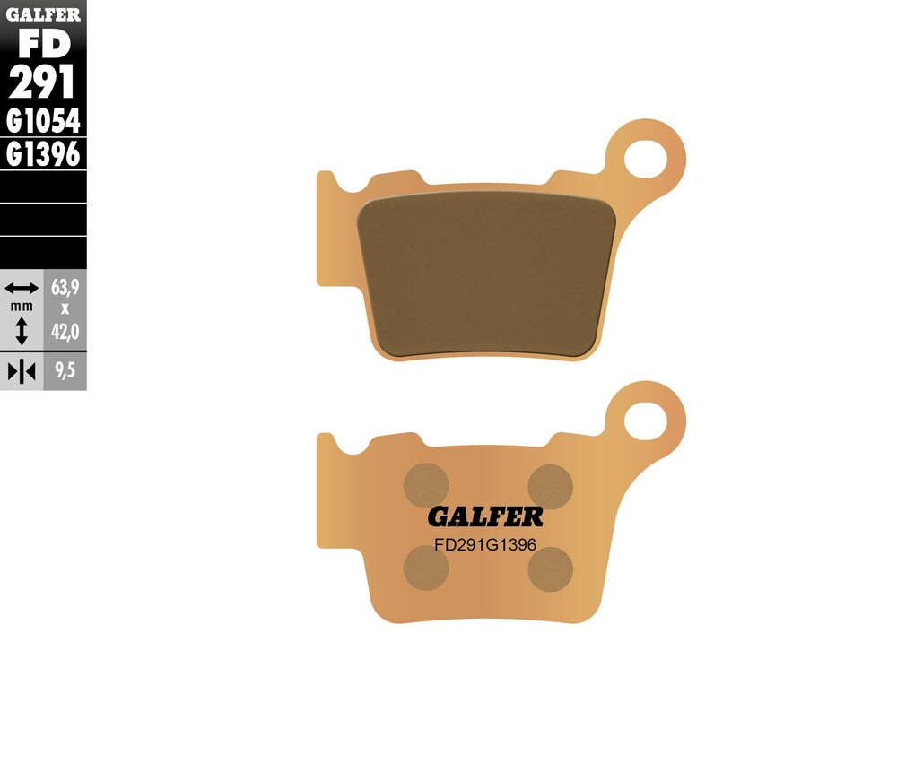 BRAKE PADS SINTERED FD291G1396