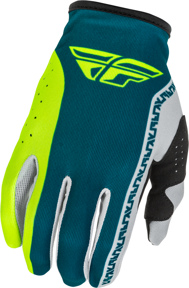 Fly Racing 2026 Lite Gloves — Grey/Lime/Teal