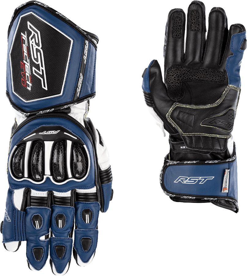 Rst Tractech EVO 4 CE Glove — Blue/White/Black