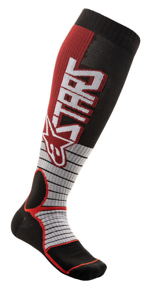 Alpinestars MX Pro Socks Burgundy/Black LG