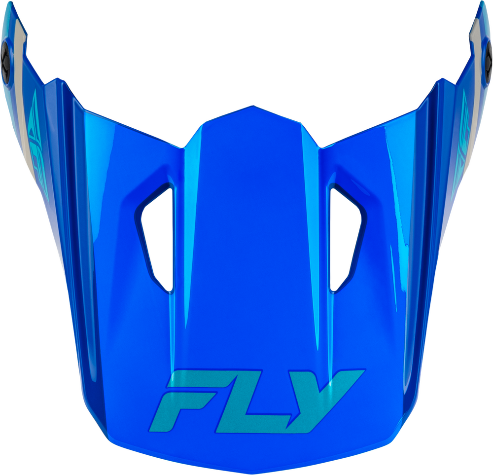 Fly Racing Youth Kinetic Visors (2027) — Blue/Light Blue/Grey