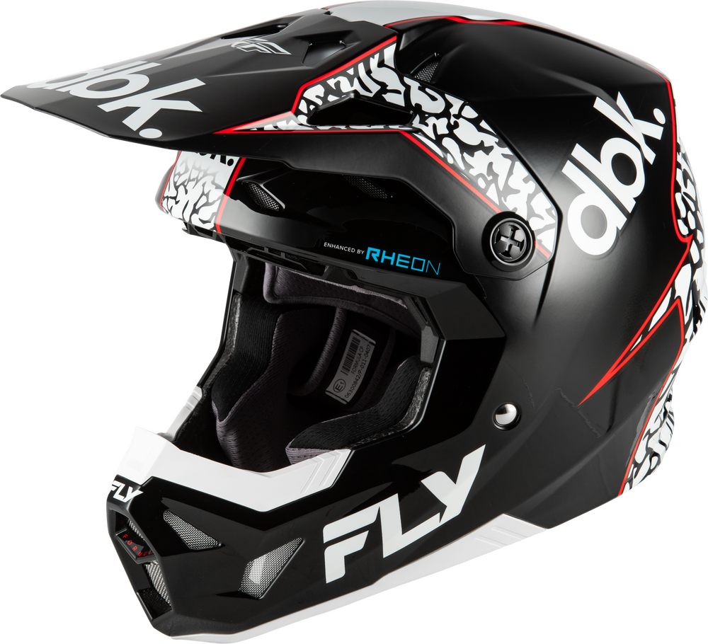 Fly Racing 2026 Formula CP DBK Helmet — Black/White/Red