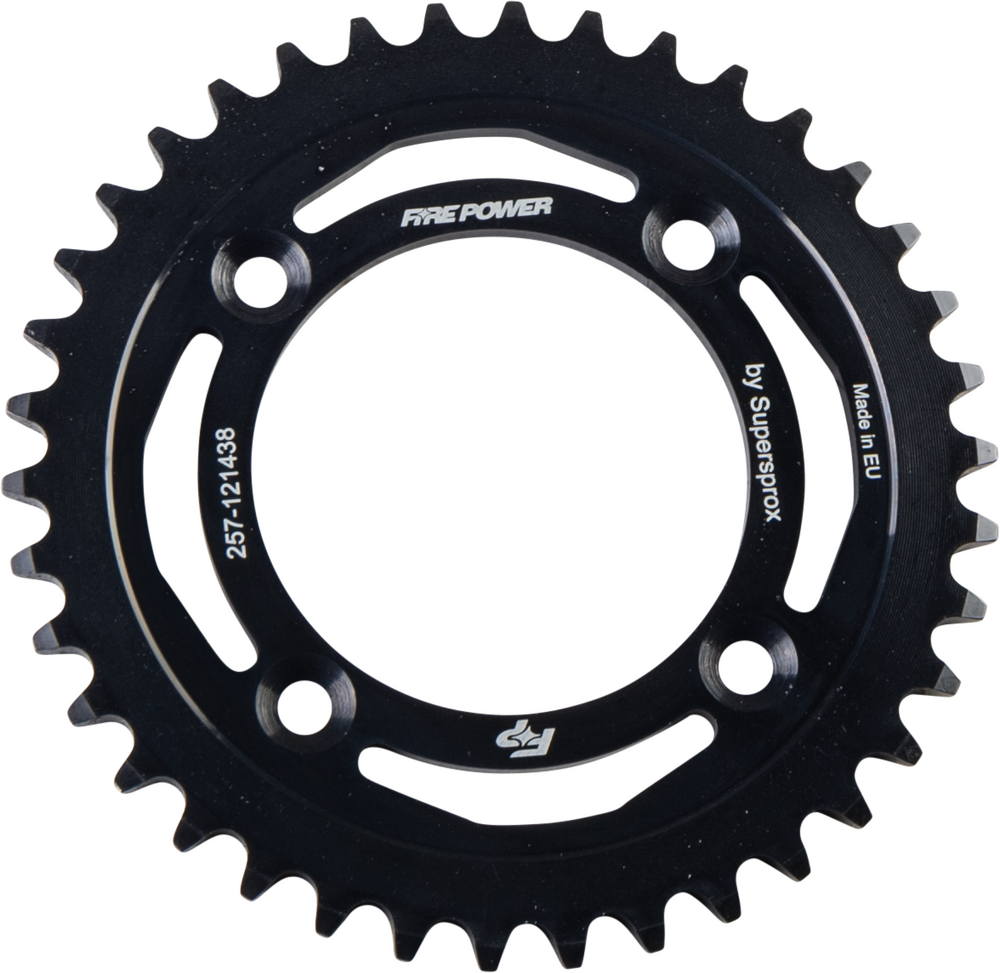 FIRE POWER REAR SPROCKET STEEL 38T BLK