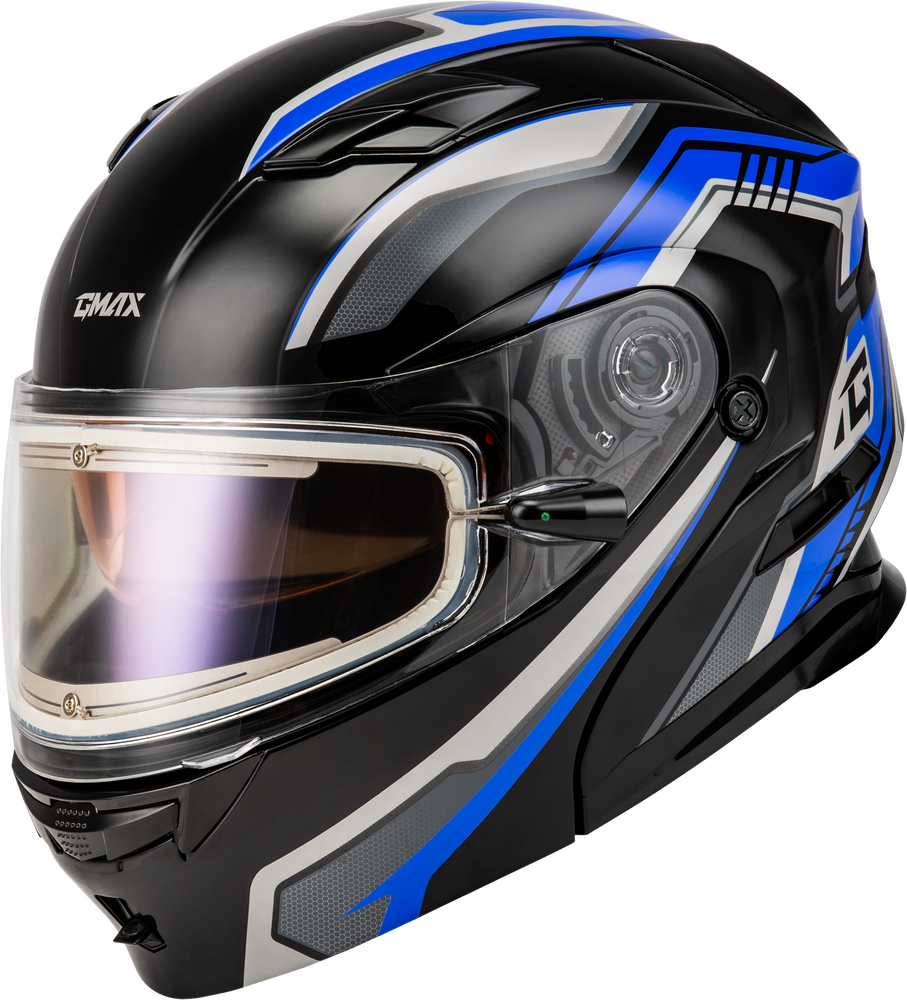 GMAX MD-01S TRANSISTOR SNOW HELMET W ELECTRIC SHLD BLUE/BLACK SM
