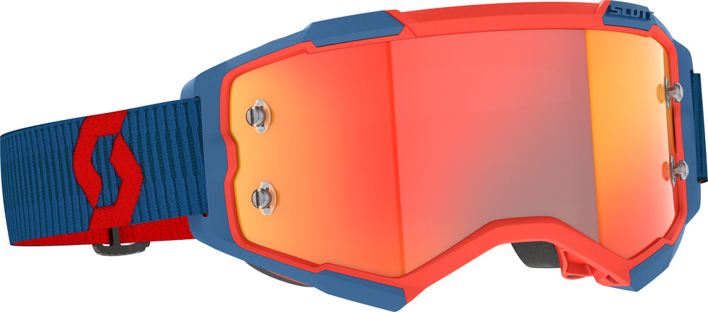 Scott Fury Goggle — Dark Blue/Neon Red