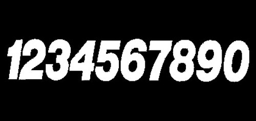 DIRT DIGITS #1 7" WHITE SUPER X DIGITS 3/PK