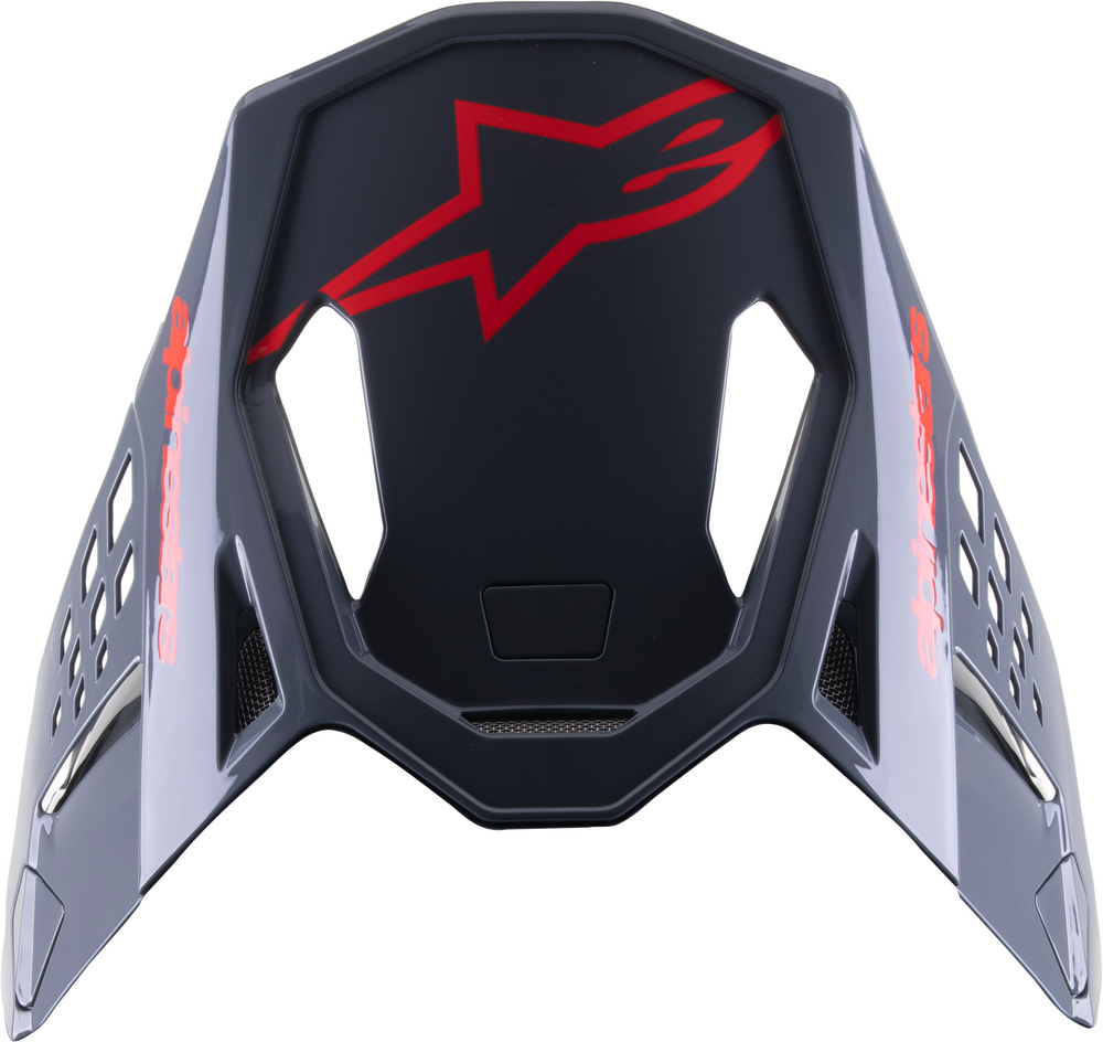 S-M8 RADIUM 2 VISOR BLACK/NEON RED